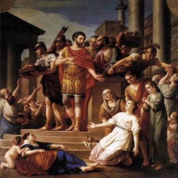 約瑟夫 馬裡 維恩 Marcus Aurelius Distributing Bread To The People 約瑟夫 馬裡 維恩 Marcus Aurelius Distributing Bread To The People
